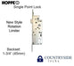 Hoppe Mortise Lock, 1" Deadbolt Throw, 45/92 Single Point Lock All Backsets-Countryside Locks